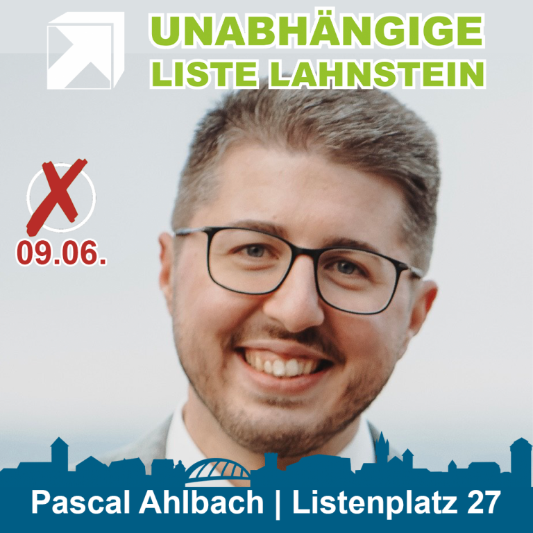 27 | Pascal Ahlbach | Unabhängige Liste Lahnstein ULL